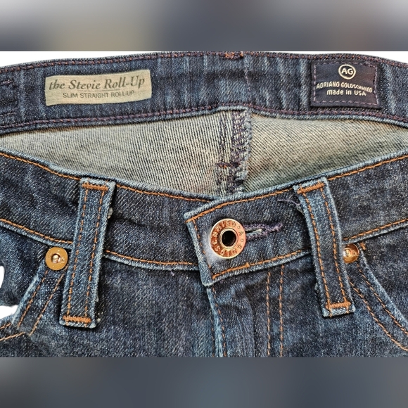 AG Adriano Goldschmied "The Stevie Roll Up Slim Straight" Size 26R - Picture 2 of 12